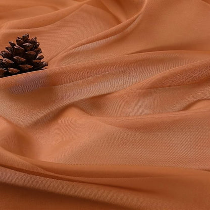 Orange Bedroom Curtains 2 Panel Sets 96 Inch Length, 59 Inch Extra Wide Light - Image 5