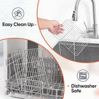 2 Pack Small Baking Cooling Racks, Homikit 9.7 * 7.5 Inch Stainless Steel Wire Rack for Cooking Roasting Grilling, Fit for Toaster Oven Pan, Non-toxic & Heavy-Duty