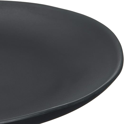 Carlisle FoodService Products Ridge Reusable Plate Salad Plate, Rimless Plate for Home and Restaurant, Melamine, 9 Inches, Slate