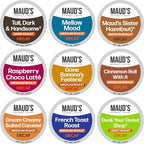 Maud's Decaf Coffee Pods Variety Pack, 80 ct, 9 Assorted Roasts & Flavors, Decaffeinated Medium Roast Coffee in Recyclable Single Serve Pods - 100% Arabica Coffee, Compatible with Keurig K Cups Maker