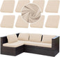 8PCS Patio Cushion Covers.Patio Furniture Couch SeatSlipcovers | Washable by SUKAIKEQA
