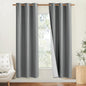 NICETOWN Vintage Open Linen Weave Flax Thermal Curtains, Dove Grey, 100% by NICETOWN
