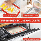Baking Sheet with Silicone Baking Mat Set,CEKEE Stainless Steel Baking Sheet Pan Tray, Cookie Sheets for Baking, 6PCS Baking Supplies Bakeware Sets for Oven Making Cookies, Macaroons, Bread