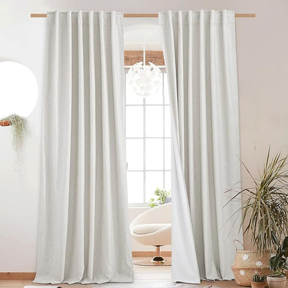 NICETOWN 100% Absolutely Blackout Linen Curtains by NICETOWN
