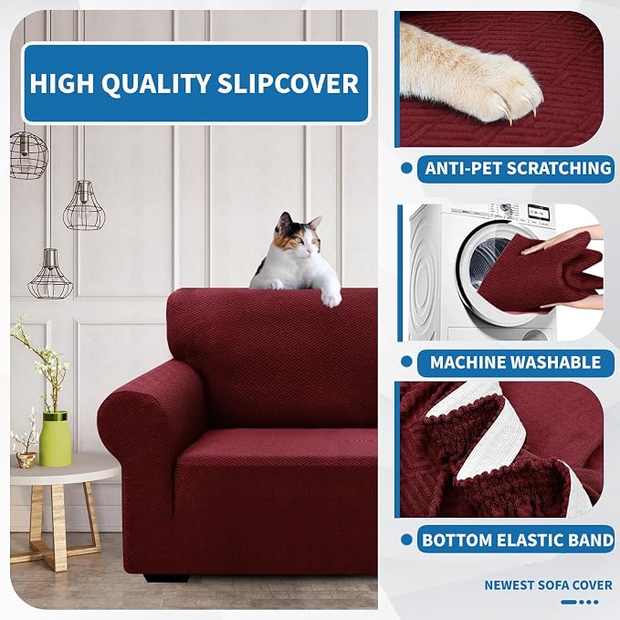 XINEAGE 2026 New Stretch Armchair Covers 1 Piece Chair Slipcovers Chair - Image 6