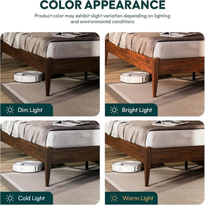 Bme Dinkee King Size Bed Frame, 15 Inch High Platform, Modern Minimalist Style - Image 7