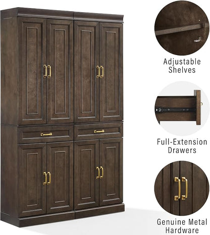 Crosley Furniture Stanton 2-Piece Pantry Storage Cabinet Set - Image 6