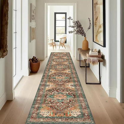 Yamaziot Washable Runner Rug, 2x12 Non-Slip Boho Hallway Kitchen Rug | Stain by Yamaziot
