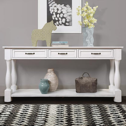 Knocbel Long Antique Entry Console Table - Image 6