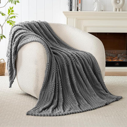 Grey Throw Blanket - Image 5