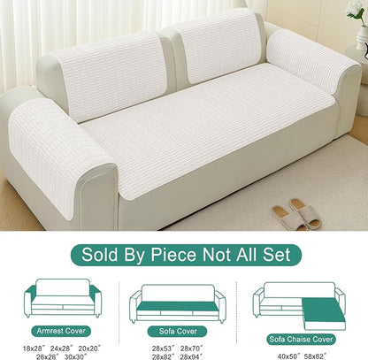 Foxdecor Couch Arm Covers Sofa Arm Cover, Arm Chair Covers Set of 2, Non-Slip - Image 6
