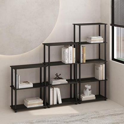 Furinno Turn-N-Tube Book Shelf, 3-Tier Bookshelf, Bookcase - Image 2