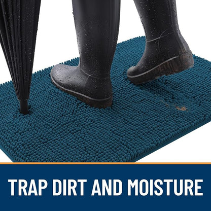 OLANLY Dog Door Mat for Muddy Paws 40x24, Super Absorbent Chenille Mud Mat | - Image 2