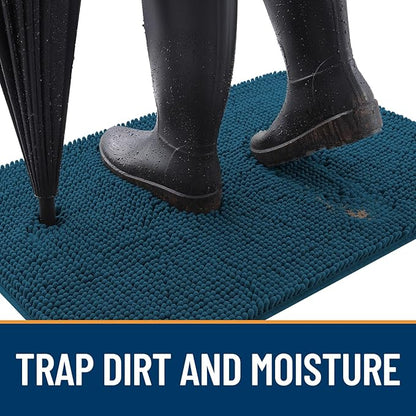 OLANLY Dog Door Mat for Muddy Paws 30x20, Super Absorbent Chenille Mud Mat | - Image 2
