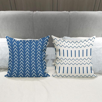 YCOLL Pillow Covers 18x18 Set of 4, Modern Sofa Throw Pillow Cover, Decorative - Image 4