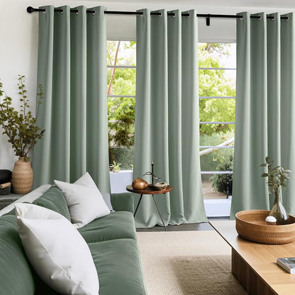 NICETOWN Sage Green Sound Blocking Drapes - Image 2