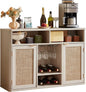 Lerliuo Rattan Wine Cabinet by Lerliuo