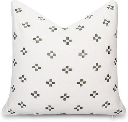 Crumbs Home Modern Farmhouse California Casual Indoor Outdoor Throw Pillow Cover by CRUMBSHOME