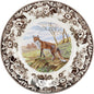Spode Woodland American Wildlife Red Fox Dinner Plate - Striking Animal Illustration, Rustic Elegance for Holiday Meals, 10.5" Fine Earthenware - Dishwasher, Microwave, Oven Safe, Made in England