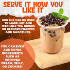 Fusion Select 5 Packs Taro, Mango, Honeydew, Strawberry Bubble Tea Kit Set With Extra Rich Tapioca Pearls, Straws