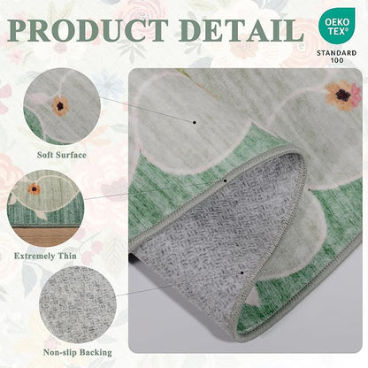 DUKINO 6ft Round Rug, Soft Washable Circle Rug - Image 5