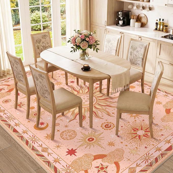 Vacuum-Friendly, 9x12 Washable Area Rug - Image 2