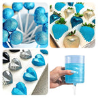 Blue Edible Glitter Spray - 15g Edible Blue Glitter for Cakes Food Grade Metallic Shimmer Powder Cake Spray for Cookie Decorating Chocolate Strawberry