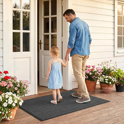 Front Door Mat Outside Entrance, Heavy Duty Waterproof Doormat | 29.5"x17" - Image 9