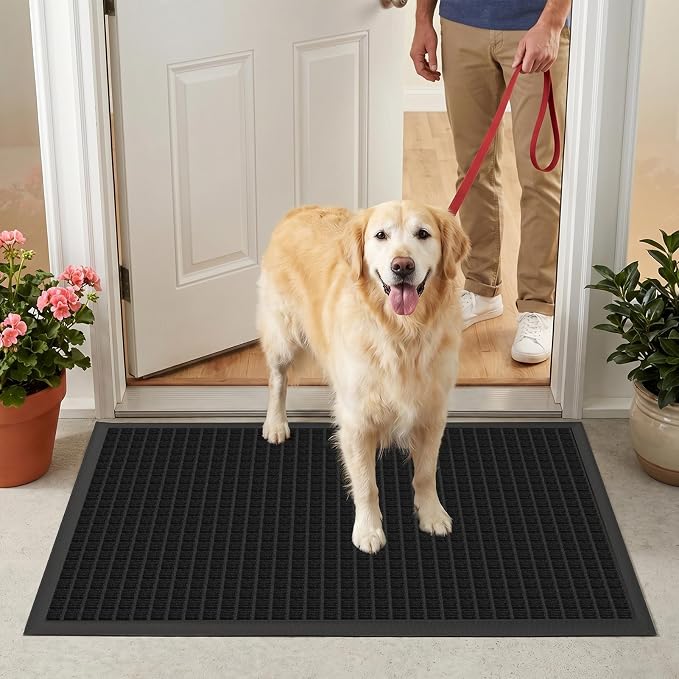 Front Door Mat Outside Entrance, Heavy Duty Waterproof Doormat | 35.5"x24" - Image 9