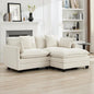 76'' Cloud Deep Seat Loveseat, Upholstered Chenille Modular 2-Seats Sectional by WUTUTUEE