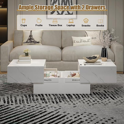 Marble Modern Coffee Table - Image 3