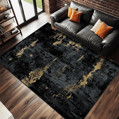 RELEANY Washable 5'x8' Abstract Area Rug - Image 9