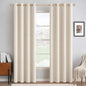 MIULEE 100% Blackout Linen Curtains by MIULEE