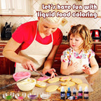 Food Coloring Liquid - Vibrant Color Food Coloring for Cake Decorating, Baking, Easter Egg, Icing - Tasteless Food Color Dye for Fondant, Cooking, Slime, Airbrush (Red velvet, 8 Fl.oz)
