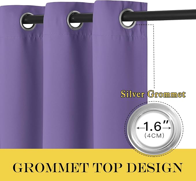 NICETOWN Blackout 108 inch Curtains - Image 5