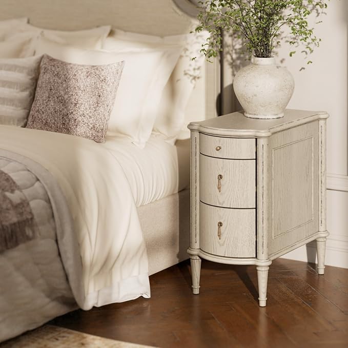 STO'SENSE Nightstand Set of 2 w/Charging Station & 3 Drawers, Pre-Assembled - Image 7