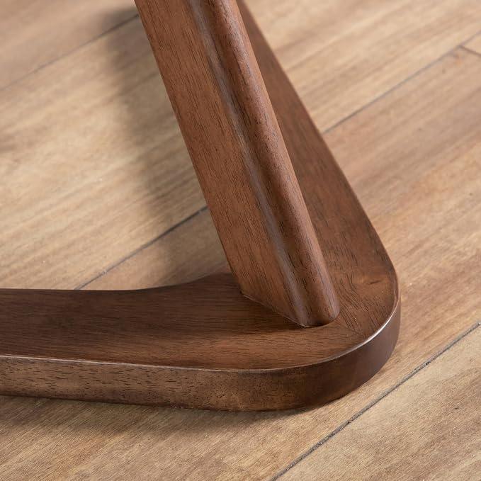 Furniture of America Lucian Mid-Century Modern Solid Wood 2 Piece Brown Round - Image 19