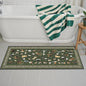 Dark Green Hallway Runner Rug 2x4 by WelcometoBabovid