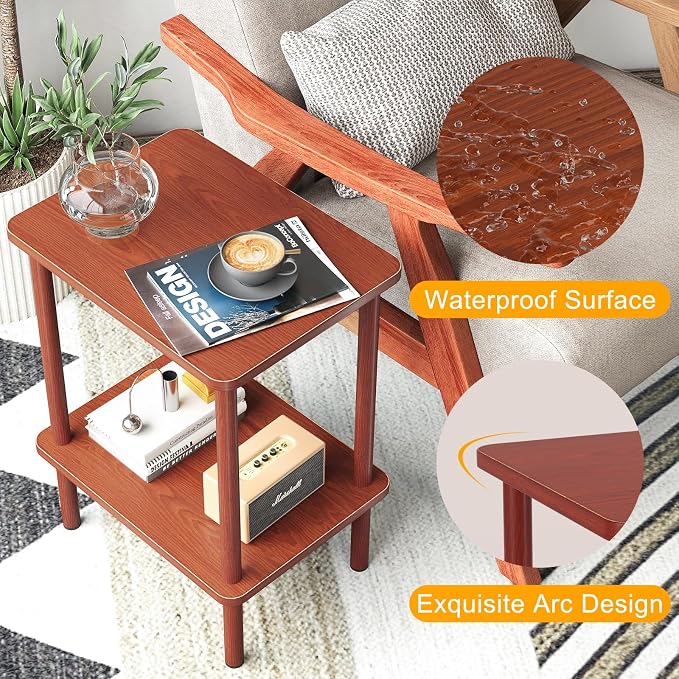 Apicizon 2 Tier End Table Set of 2, Small Side Table - Image 5