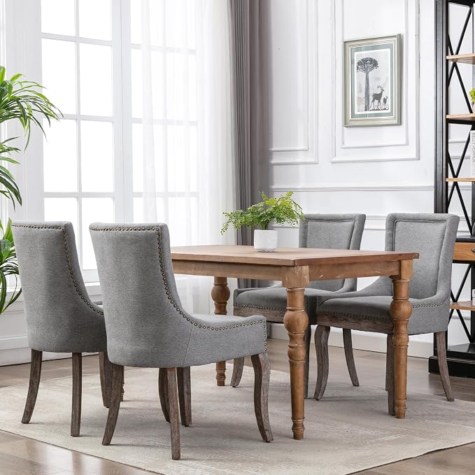 Modern Dining Chairs Set of 4, High Back Dining Chairs Side Chairs - Image 2