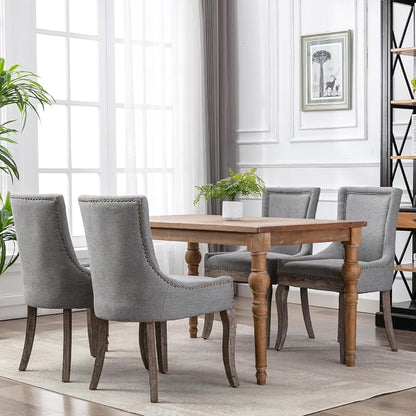 Modern Dining Chairs Set of 4, High Back Dining Chairs Side Chairs - Image 2