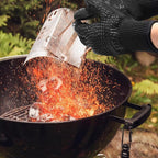 BBQ Gloves, Oven Gloves, 1472°F Extreme Heat Resistant Barbecue Gloves, Silicone Non-Slip Oven Mitts, Kitchen Gloves for Cooking, Grilling, and Baking (Black)