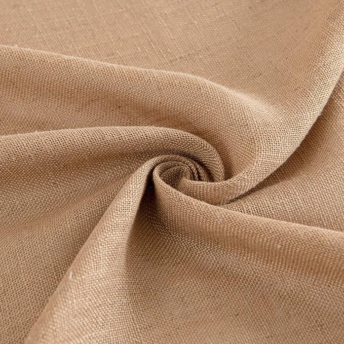MIULEE Brown Linen Curtains 52x72 Inch - Image 8