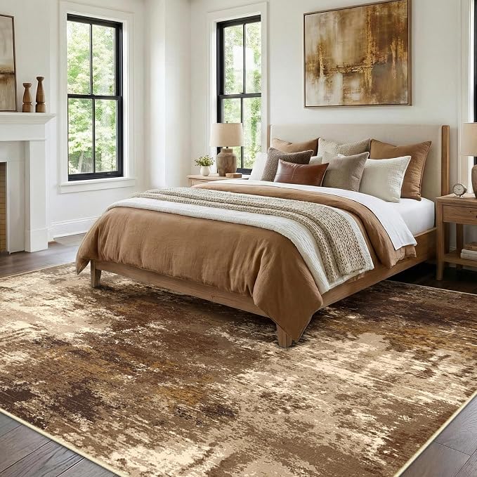 RELEANY Washable 10'x14' Abstract Area Rug - Image 2