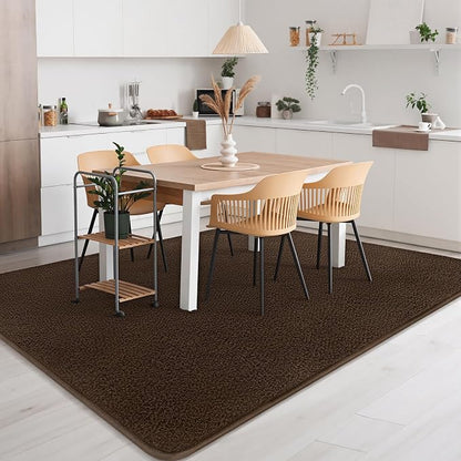 2x8 Runner Rug for Hallway, Long Runner Rugs Non Slip, Coffee | Soft Washable - Image 9