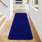 Blue Runner Rug for Bedroom Navy Blue 2x5ft Fluffy Area Rug Bedside Runner Rug by JiaoBaba