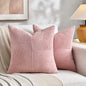 Fancy Homi 2 Packs Blush Pink Big Decorative Throw Pillow Covers 24x24 Inch by Fancy+Homi