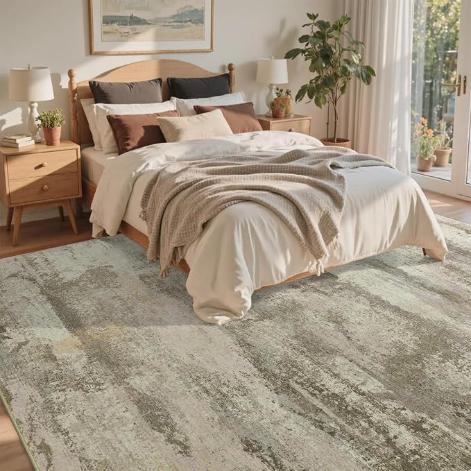 5x7 Ft Abstract Area Rugs for Living Room, Soft Non-Slip Modern Washable Rugs - Image 4