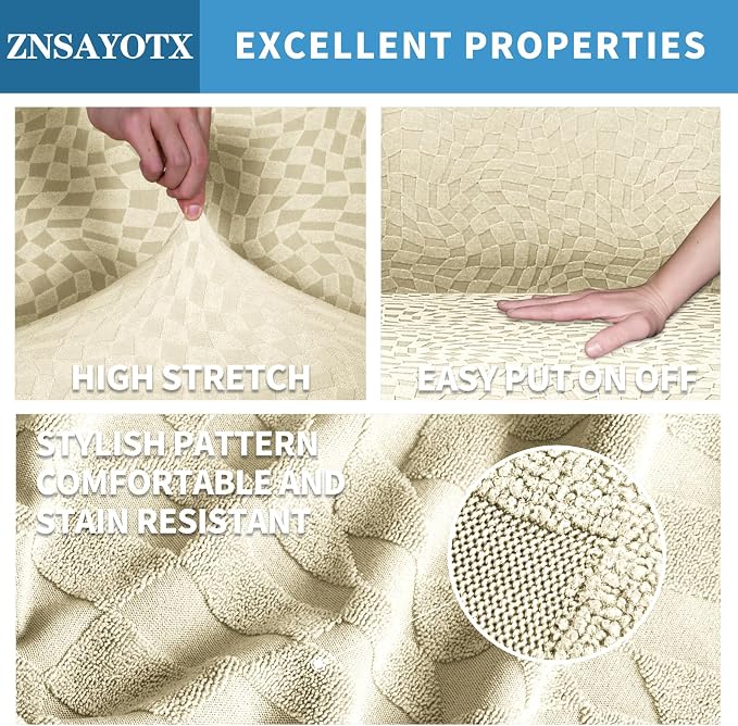 ZNSAYOTX 1 Piece Stretch Chair Cover - Image 3