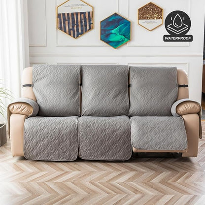 Genina Waterproof Couch Cover for Reclining Couch 3 Seater Non-Slip, Washable - Image 8
